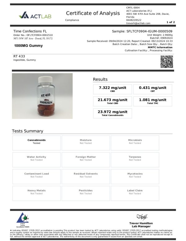 CBD 1000mg Gummy - Image 2